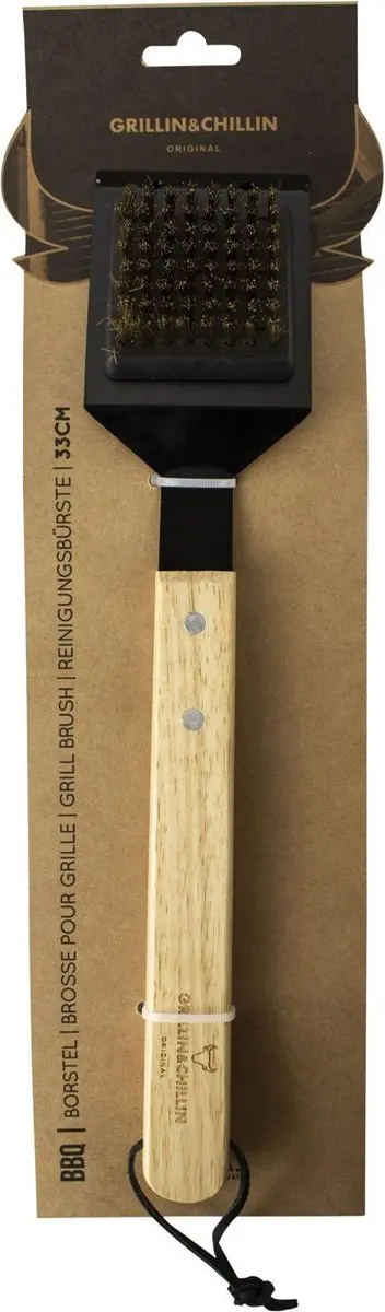 BBQ Borstel 33cm zwart