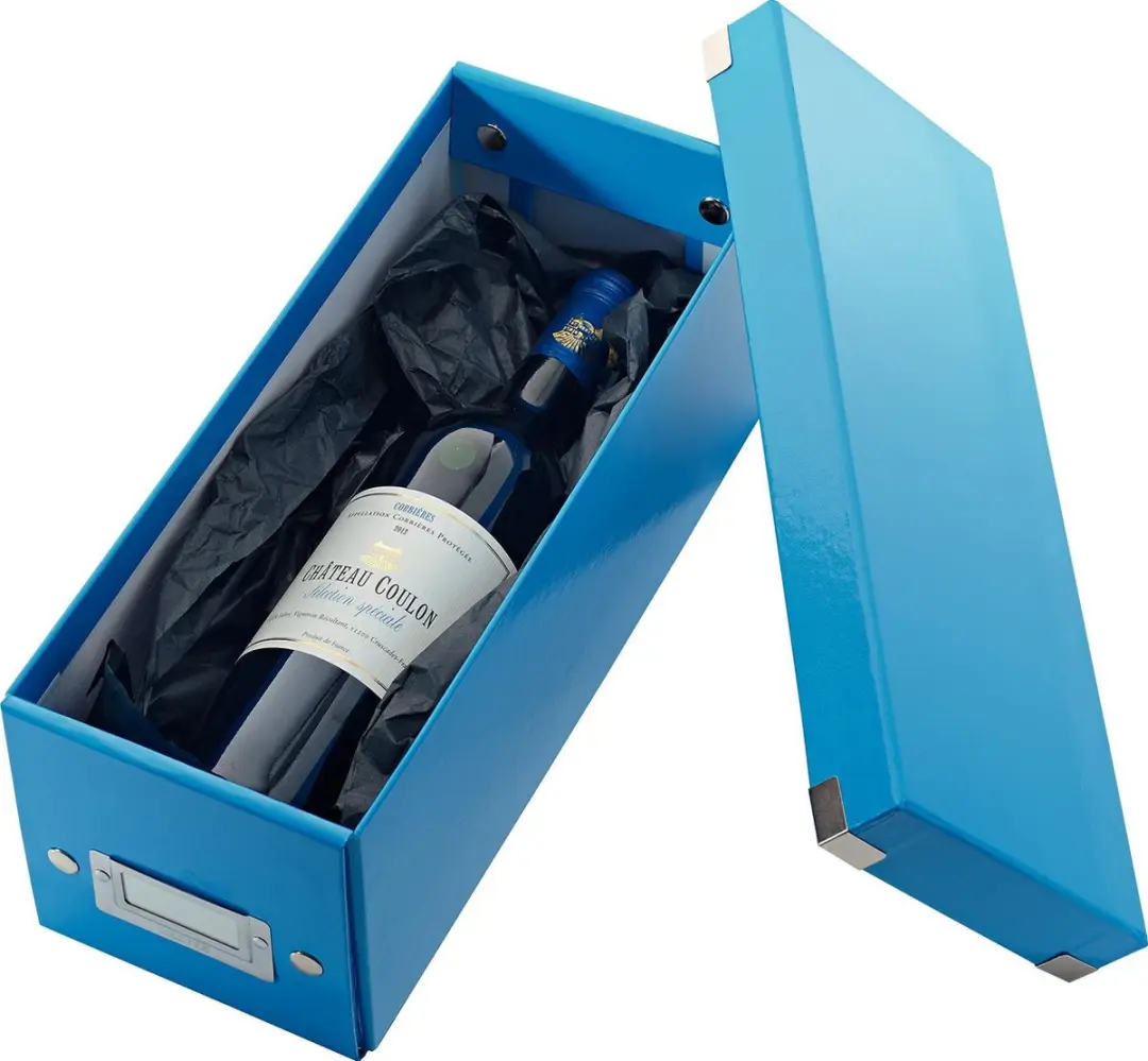 Leitz WOW Click & Store CD/DVD Opbergdoos - 14.3x35.2cm - Blauw