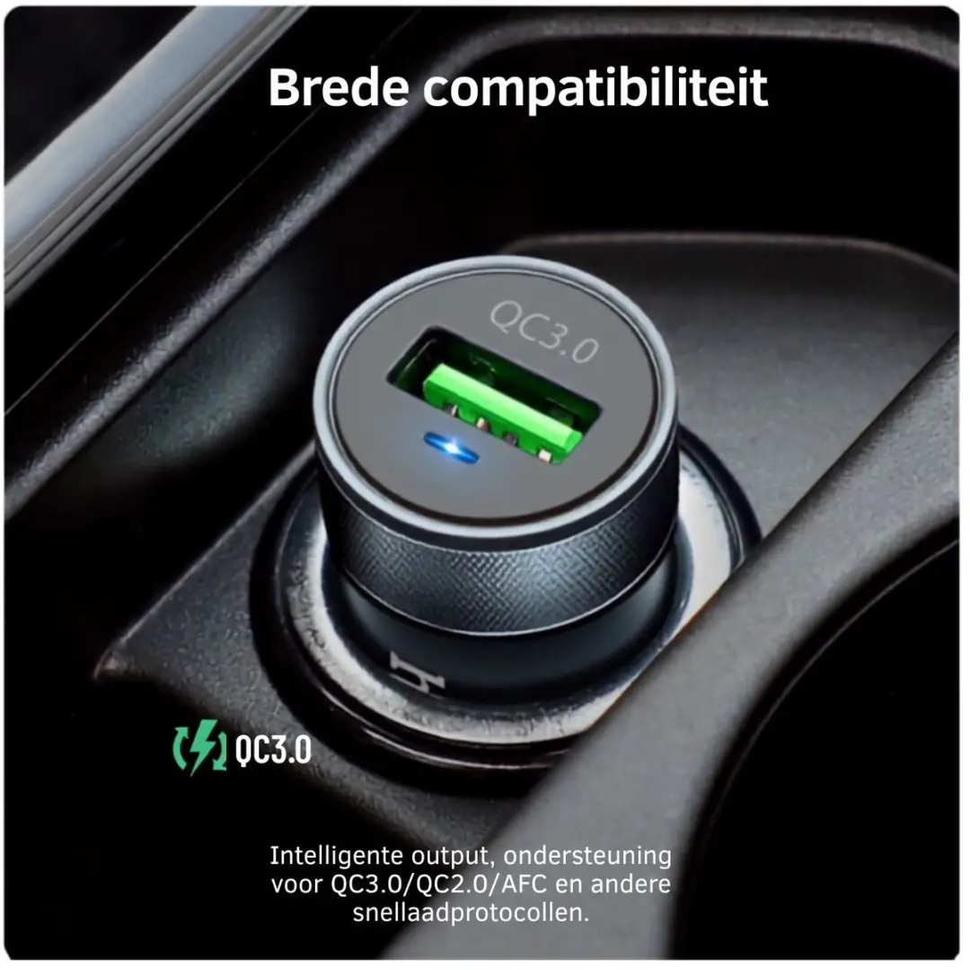 Hoco Z32 Autolader 18W USB - Zwart