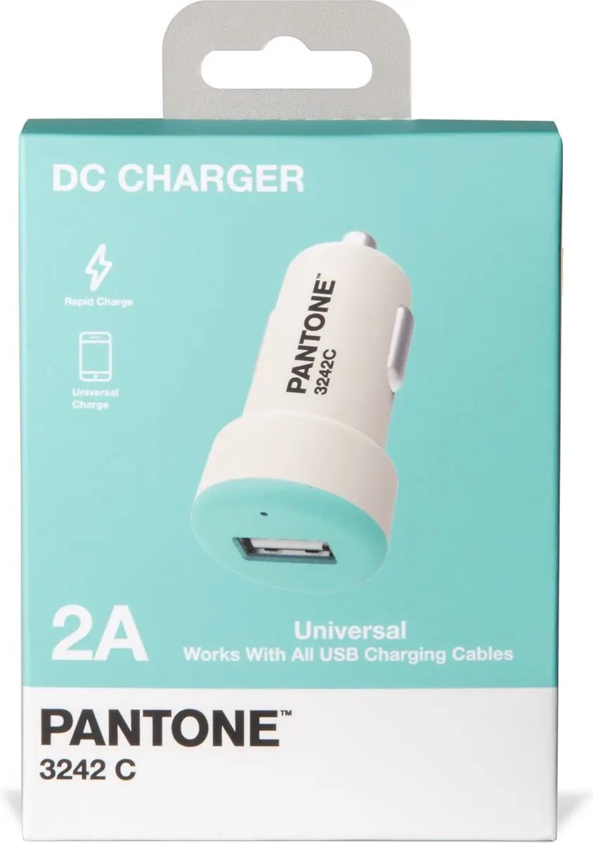 Celly Autolader 1 USB Mintgroen - Universeel - afbeelding 6 van 6