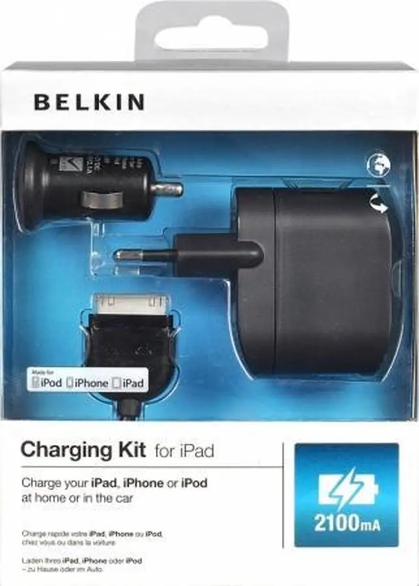 Belkin F8Z752CW03 Netlader - Auto - 1x USB - Zwart