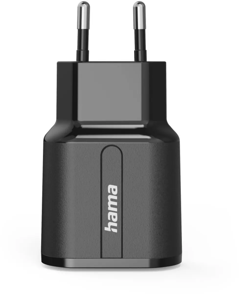 Hama 00201971 Oplader 12W - 2x USB-A - Zwart