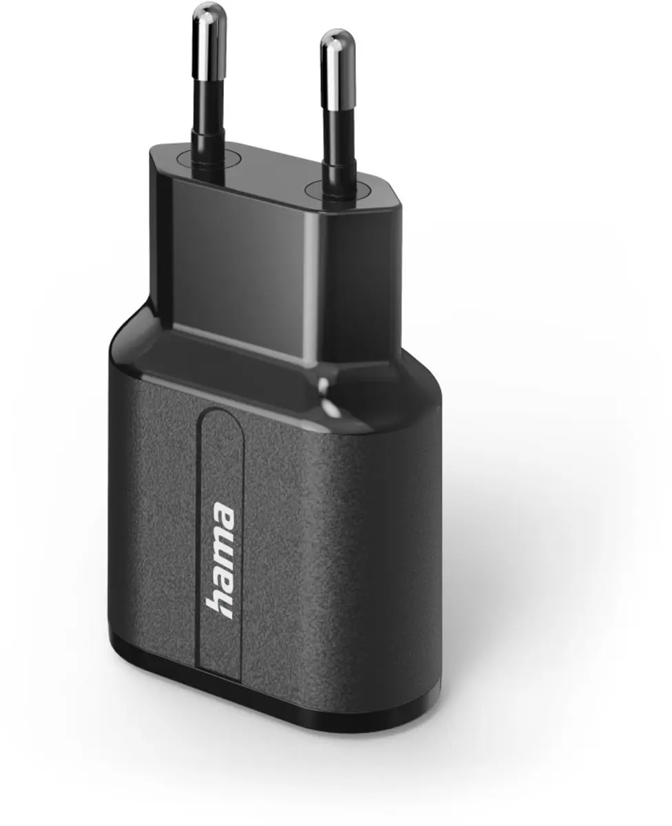Hama 00201971 Oplader 12W - 2x USB-A - Zwart