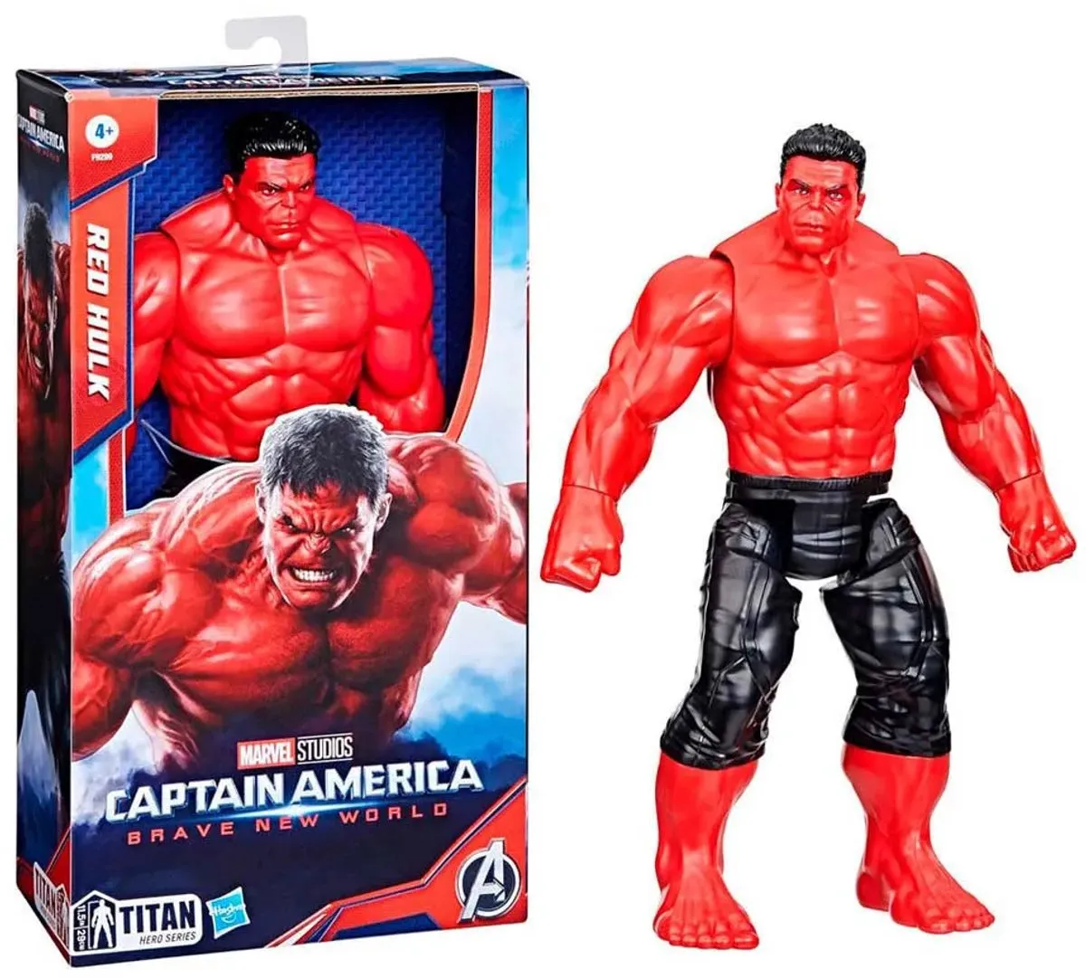 Hasbro Captain America Red Hulk 30cm Actiefiguur - Rood - afbeelding 6 van 6