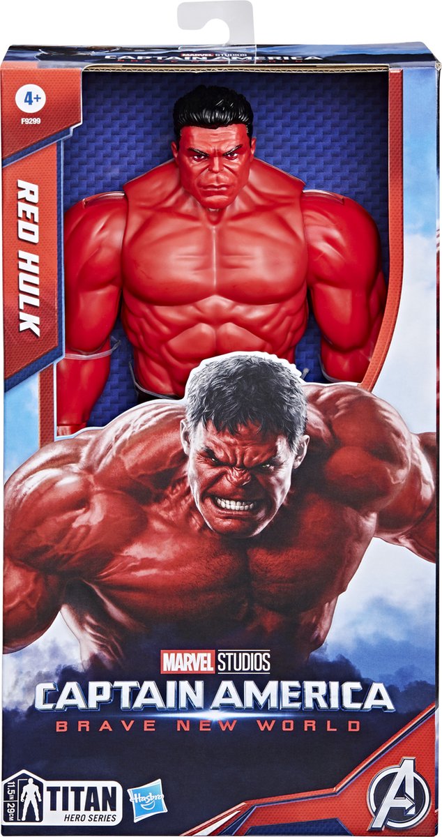 Hasbro actiefiguur Captain America Red Hulk 30 cm Marvel speelgoed.