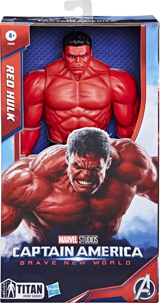 Hasbro Captain America Red Hulk 30cm Actiefiguur - Rood - afbeelding 2 van 6