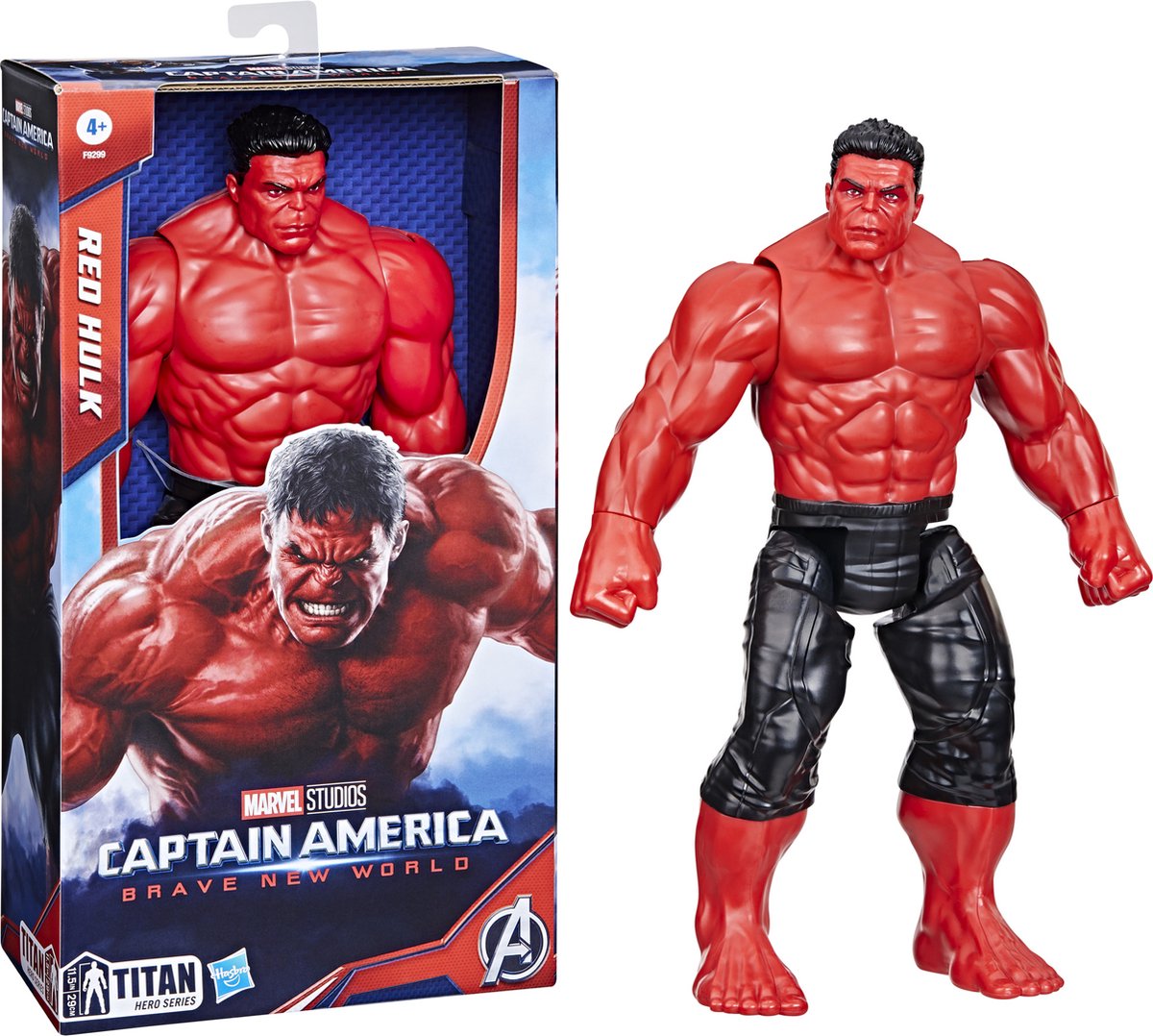 Hasbro actiefiguur Captain America Red Hulk 30 cm Marvel speelgoed.