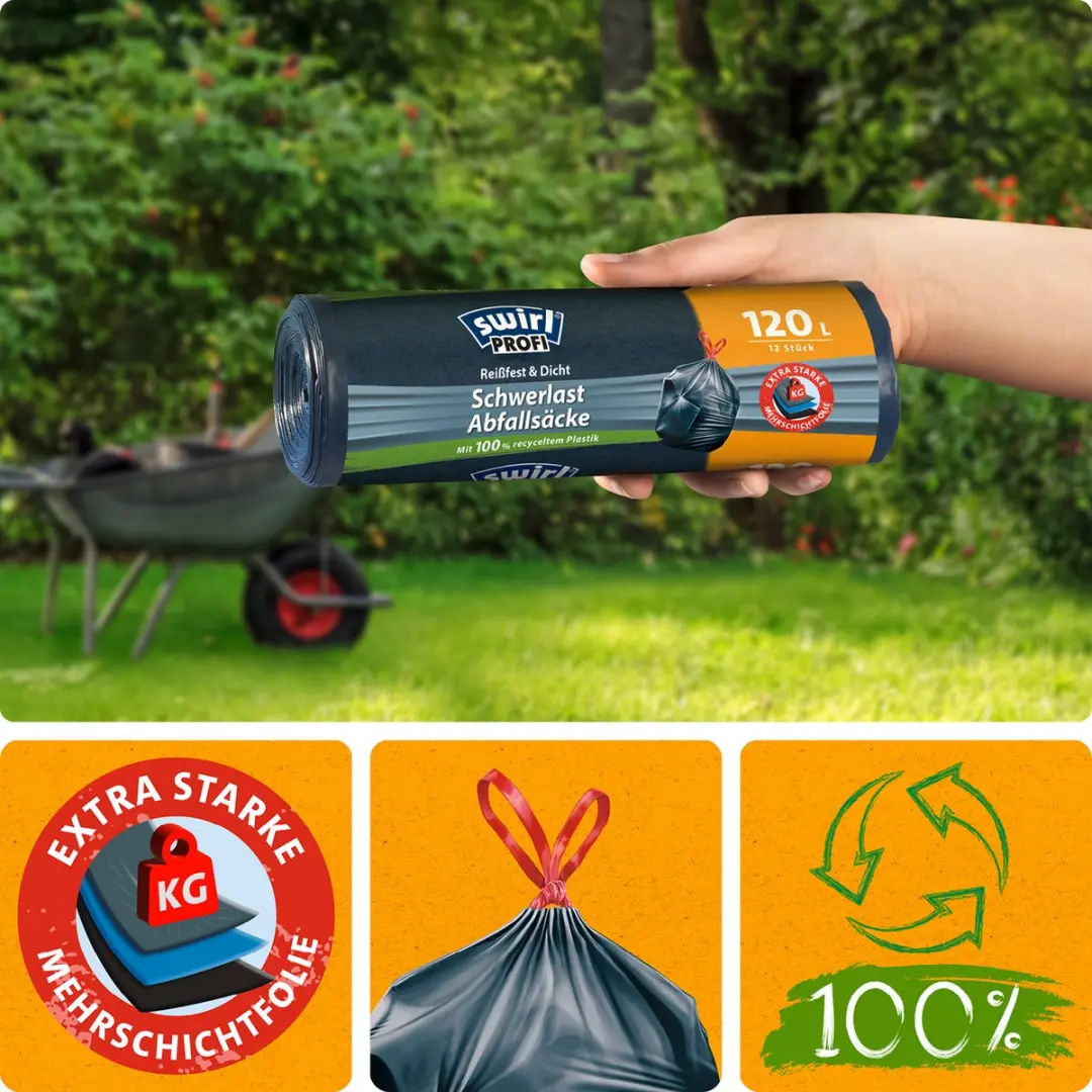 Swirl Vuilniszakken Pro Extra Stevig 120L - 12 Rollen