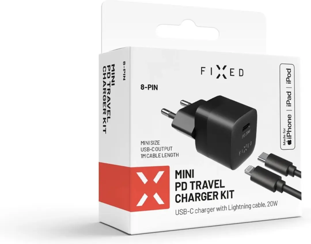 Fixed FIXC02 USB-C Snellader 20W - Zwart