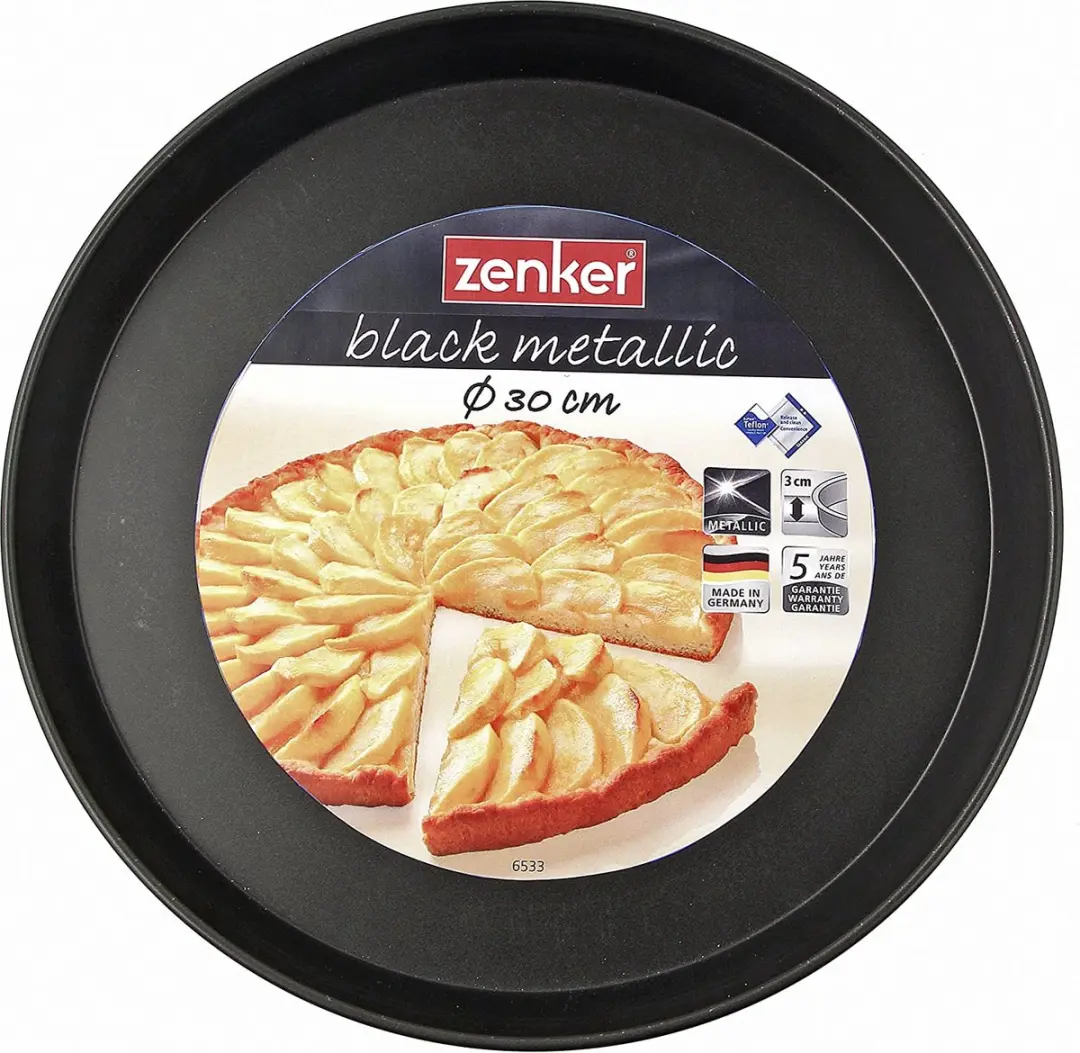Zenker Bakplaat Rond 30cm Teflon - Zwart - afbeelding 2 van 2