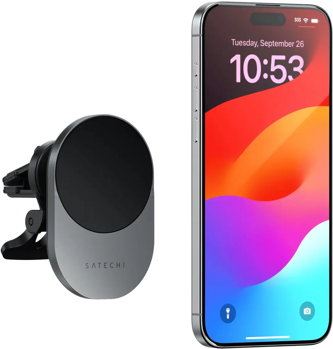 Satechi ST-Q2CCM Qi2 Draadloze Autolader 15W - Grijs