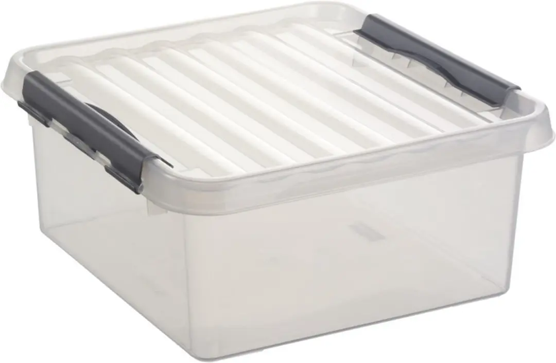 Sunware Q-Line Opbergboxen Set 6 Stuks - 9,5L & 18L Transparant