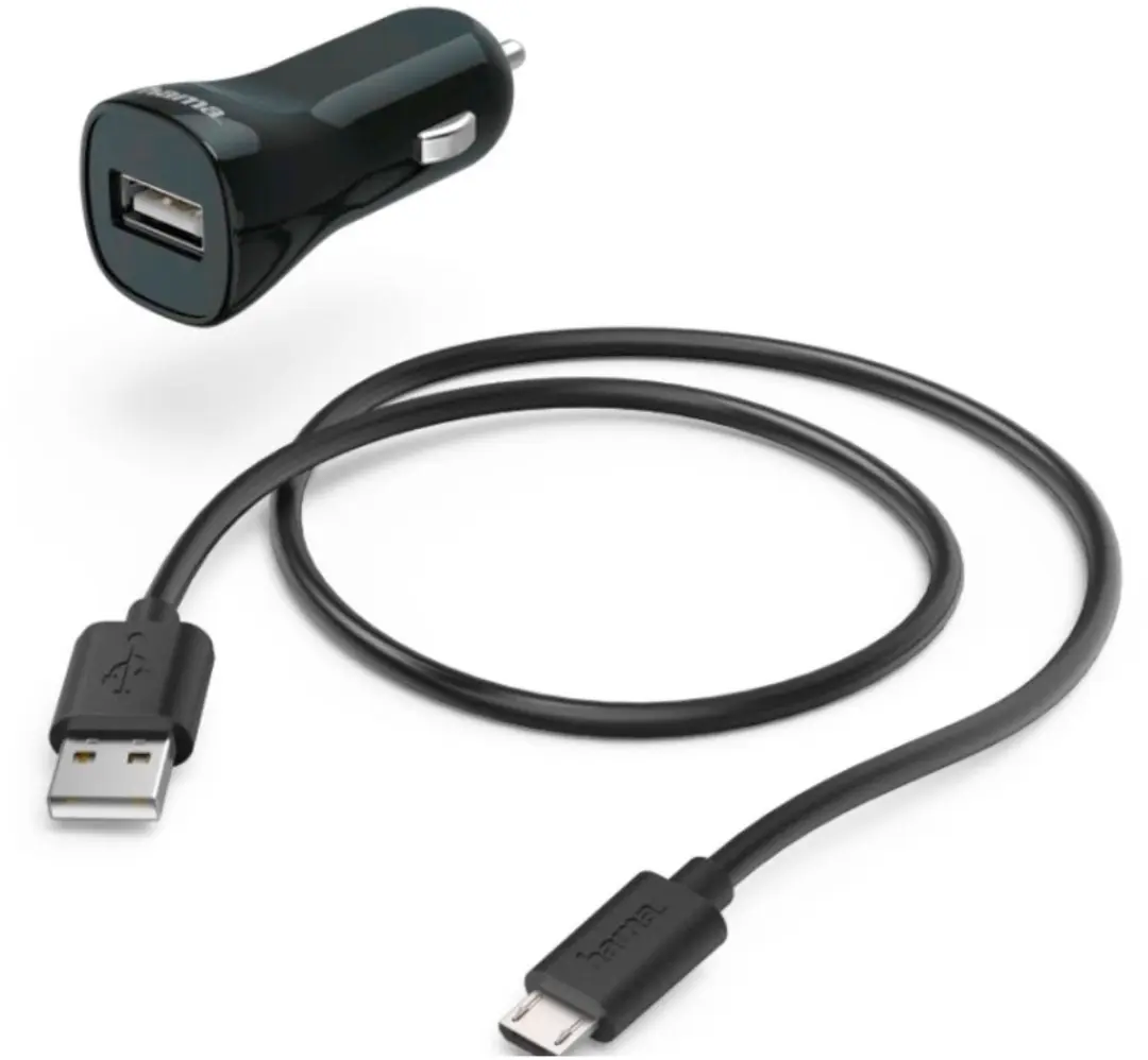 Hama Auto-Detect Auto-oplader Micro-USB 5V/2,4A