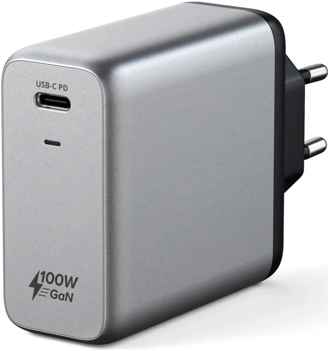 Satechi 100W USB-C PD GaN Wandlader ST-UC100WSM-EU - Grijs - afbeelding 6 van 6