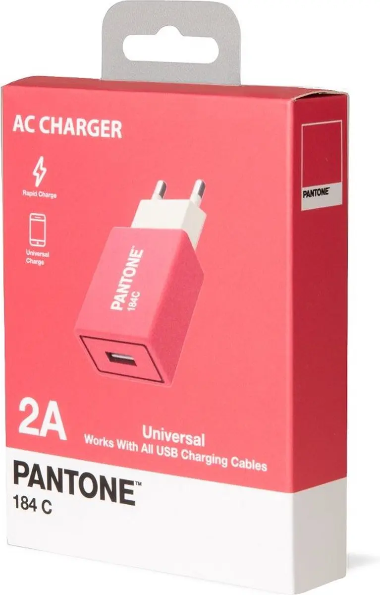 Celly Lichtnetadapter 10.5W - 1x USB - Roze