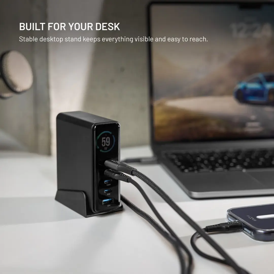 Fixed FIXCG140D-4C1A-BK GaN Docking Station 140W - 5 Poorten - Zwart - afbeelding 6 van 6