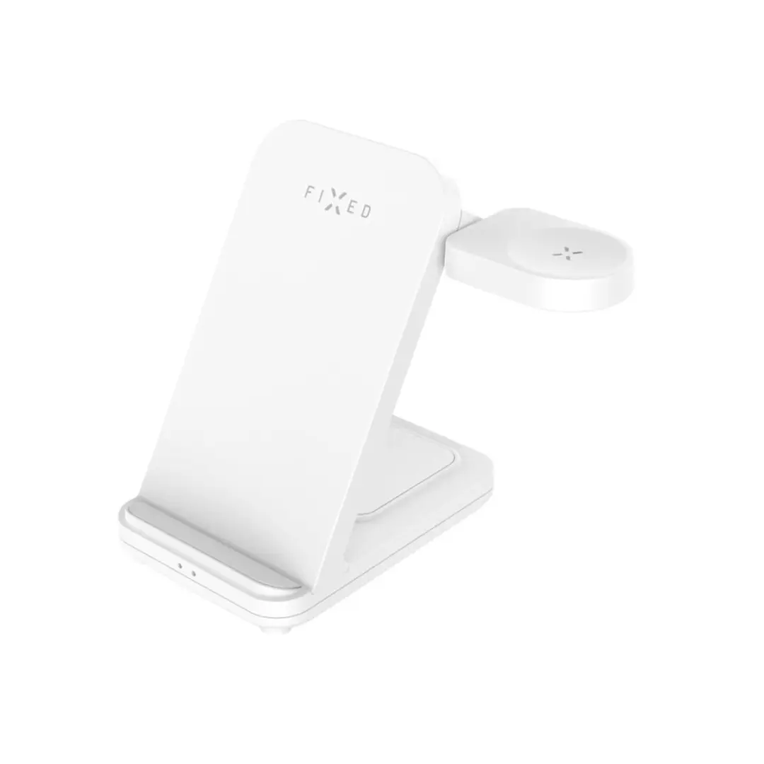 Fixed Powerstation-3-in-1 FIXPOS-SA-WH Draadloos Oplaadstation - 15W - Wit - afbeelding 6 van 6