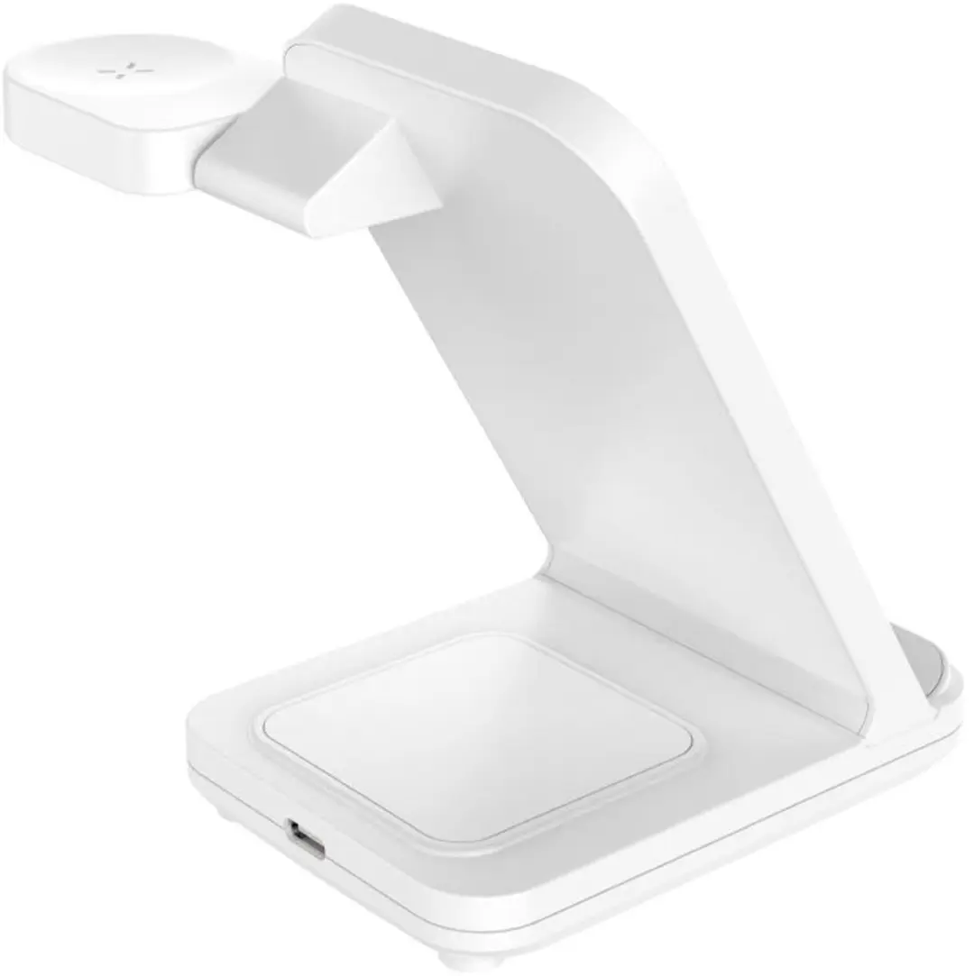 Fixed Powerstation-3-in-1 FIXPOS-SA-WH Draadloos Oplaadstation - 15W - Wit