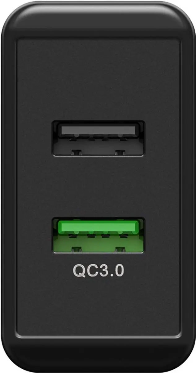 Goobay 44956 USB Thuislader 28W - 2 Poorten - Zwart