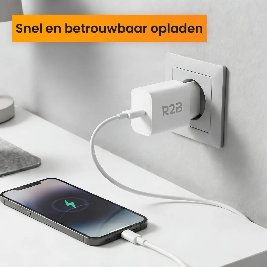 R2B USB-C Adapter 20W - Wit