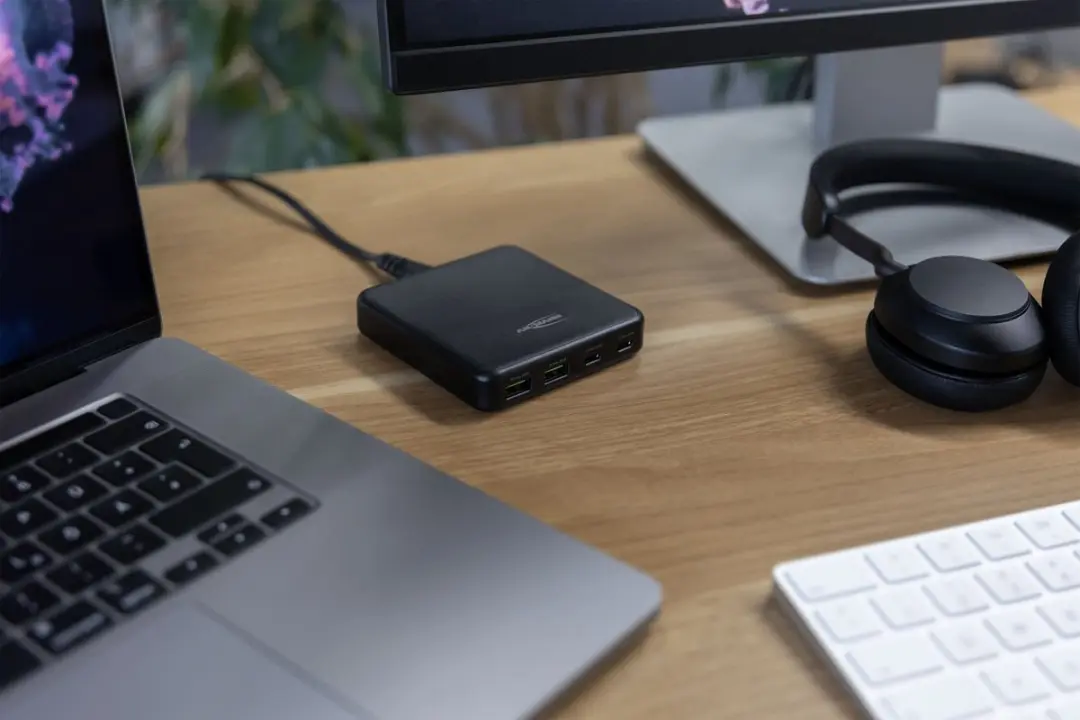 Ansmann 65W USB & USB-C Lader DC465PD - 4 Outputs - Zwart - afbeelding 6 van 6
