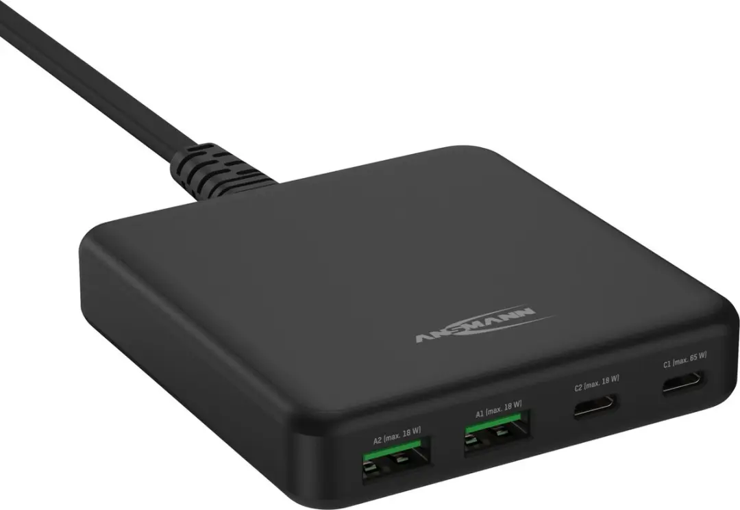 Ansmann 65W USB & USB-C Lader DC465PD