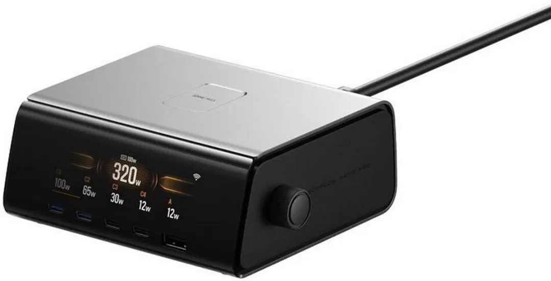 EcoFlow RAPID Pro 320W Desktop GaN-lader - 5 Poorten - Zwart - afbeelding 6 van 6