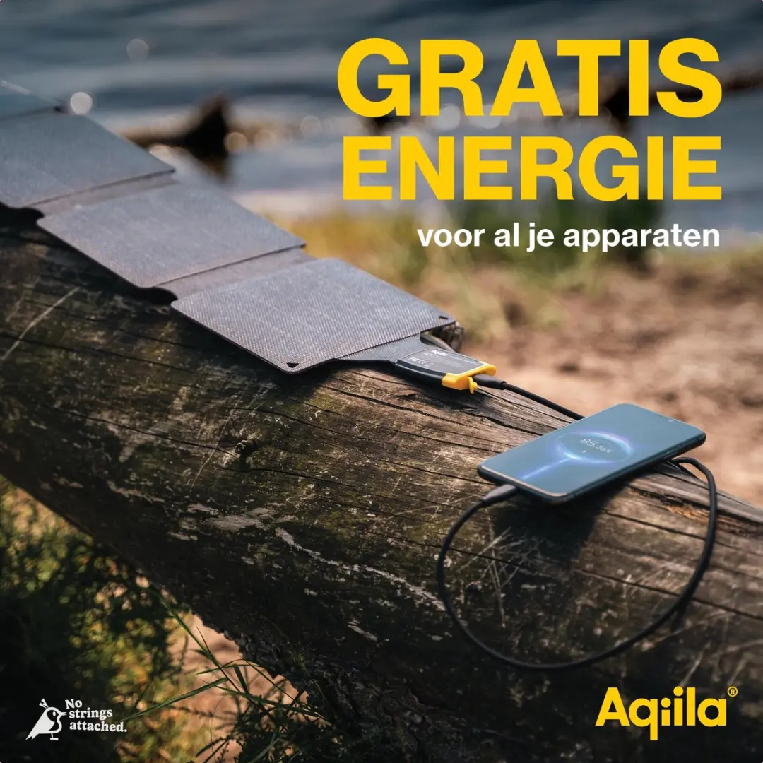 Aqiila Sunbird P21 Opvouwbaar Zonnepaneel 21W - PD 3.0 - IP67 - USB-C