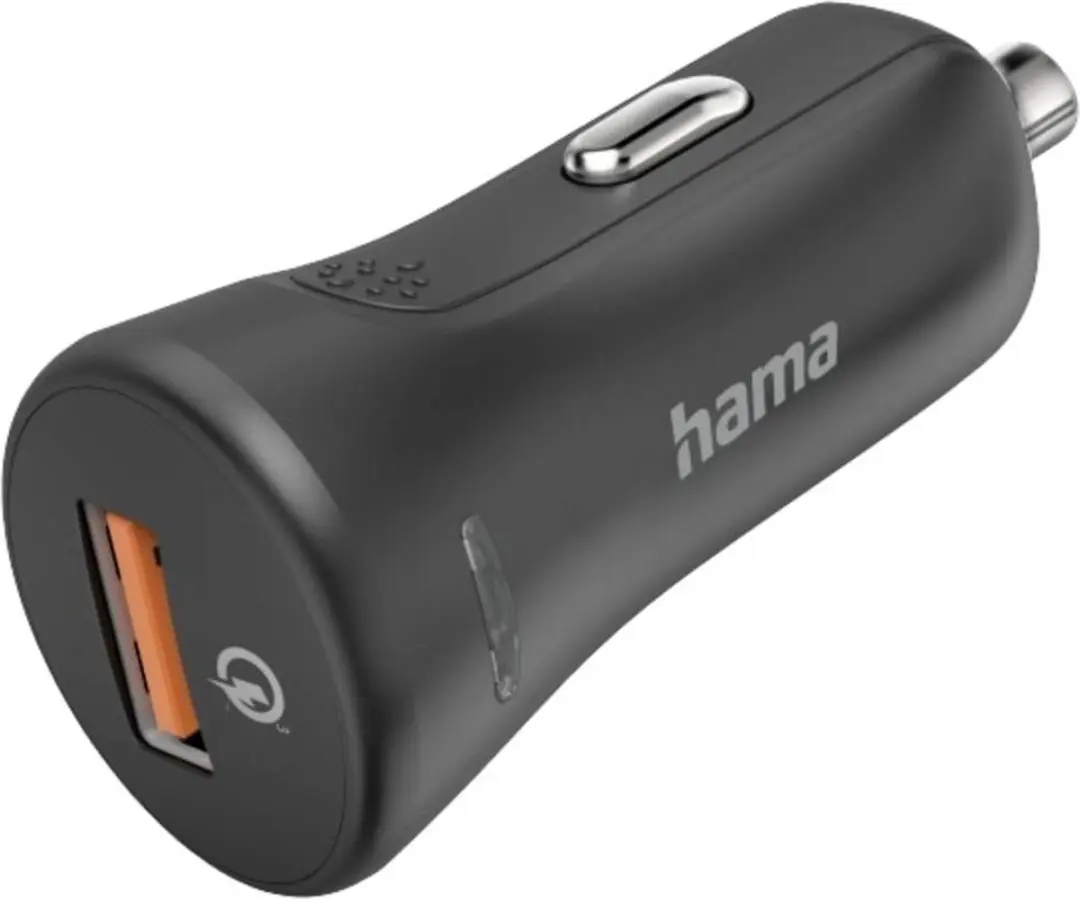 Hama 00201633 Auto Oplader 19,5W - USB-A QC - Zwart
