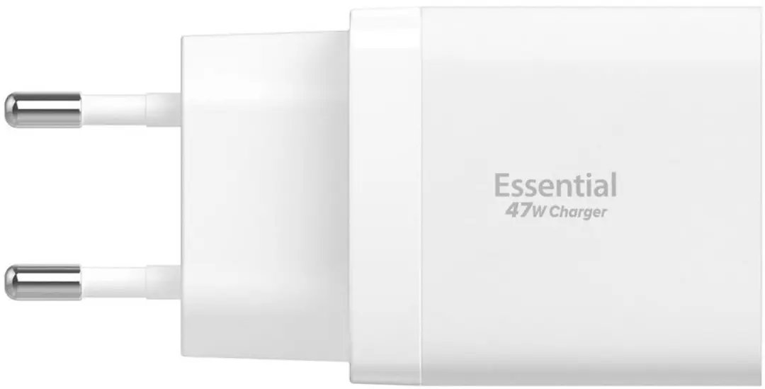 Spigen Essential EE472EU 47W USB-C Snellader - 2 Poorten - Wit