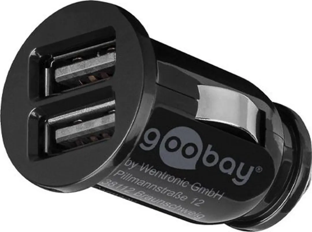 Goobay 58912 USB Autolader 2x 3,1A - Zwart