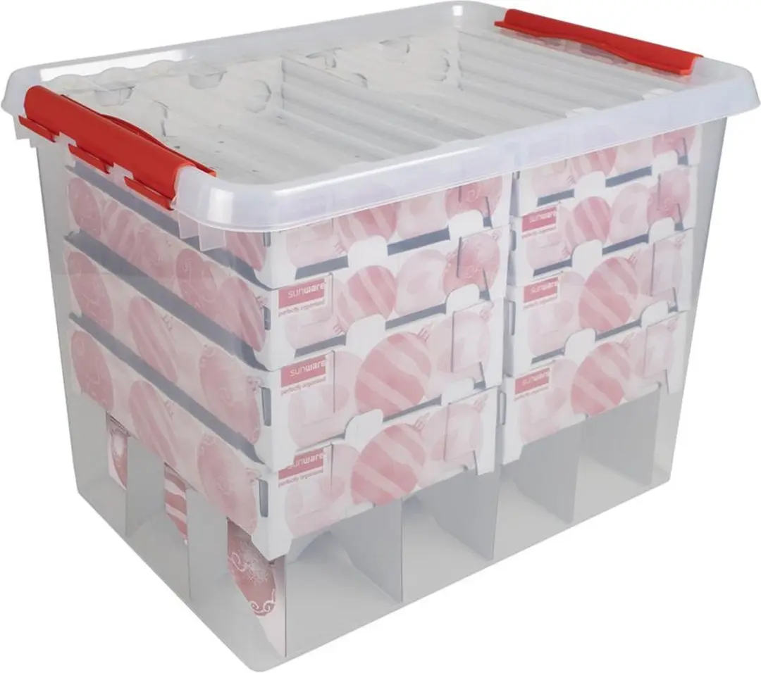 Sunware Q-line Kerstballen Opbergbox 72L