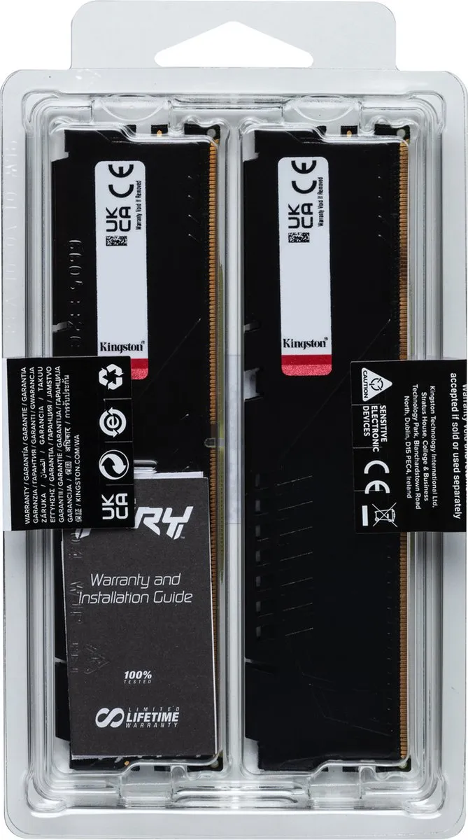 Kingston FURY Beast KF568C34BBEK2-32 DDR5 6800MT/s 32GB - 2 Stuks - Zwart