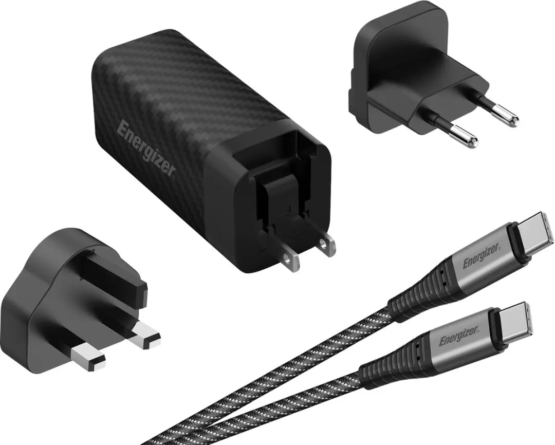 Energizer GaN Oplader 65W PD A65MUC - USB-C & USB-A - Zwart