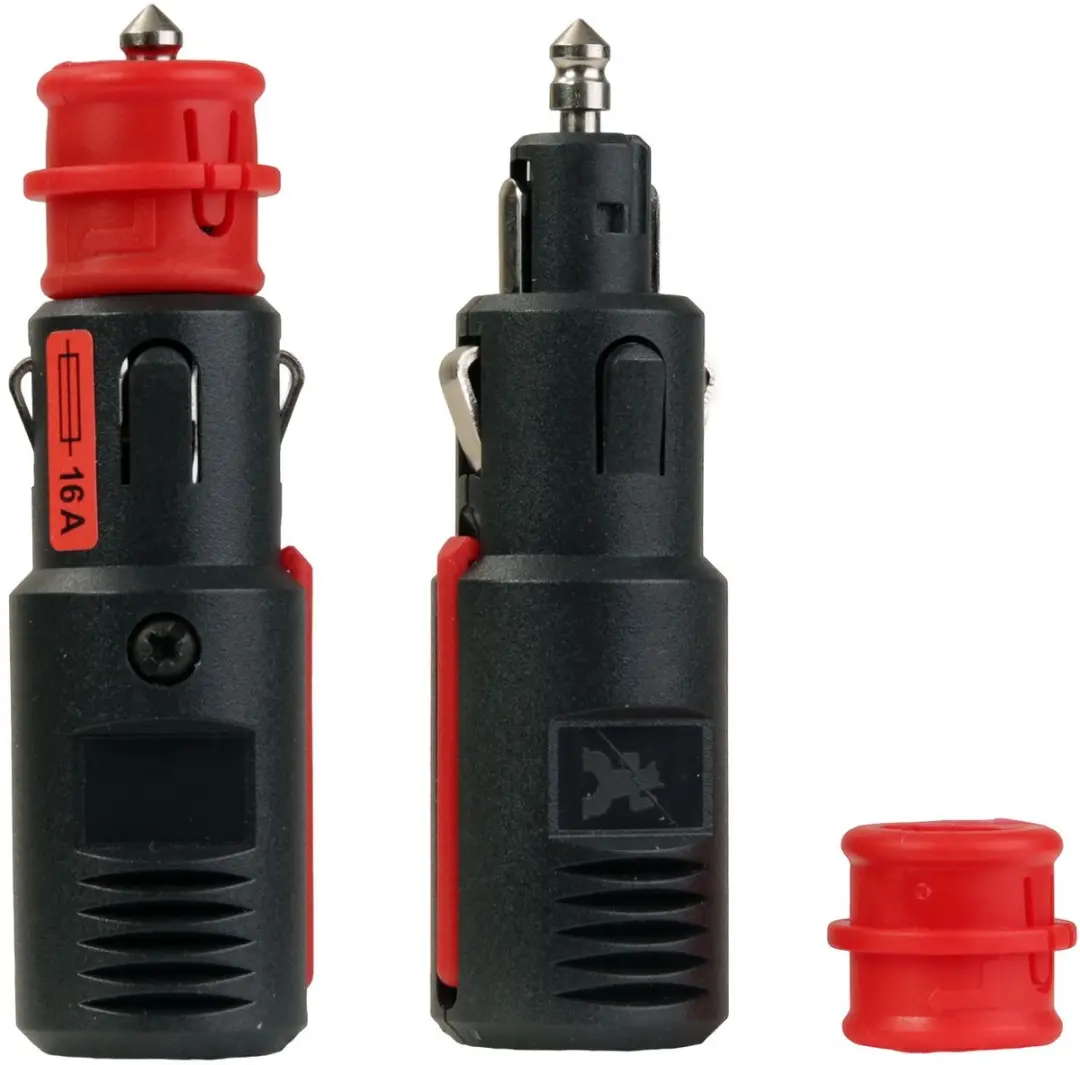 Hama 00086925 Vervangstekker 12V - 2 Outputs - Zwart/Rood