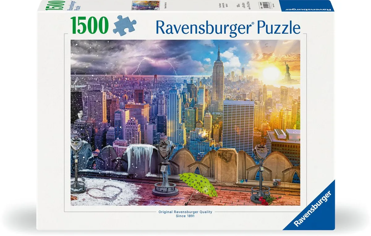 Ravensburger New York Seizoenen Puzzel 1500 Stuks - Multicolor - afbeelding 2 van 3