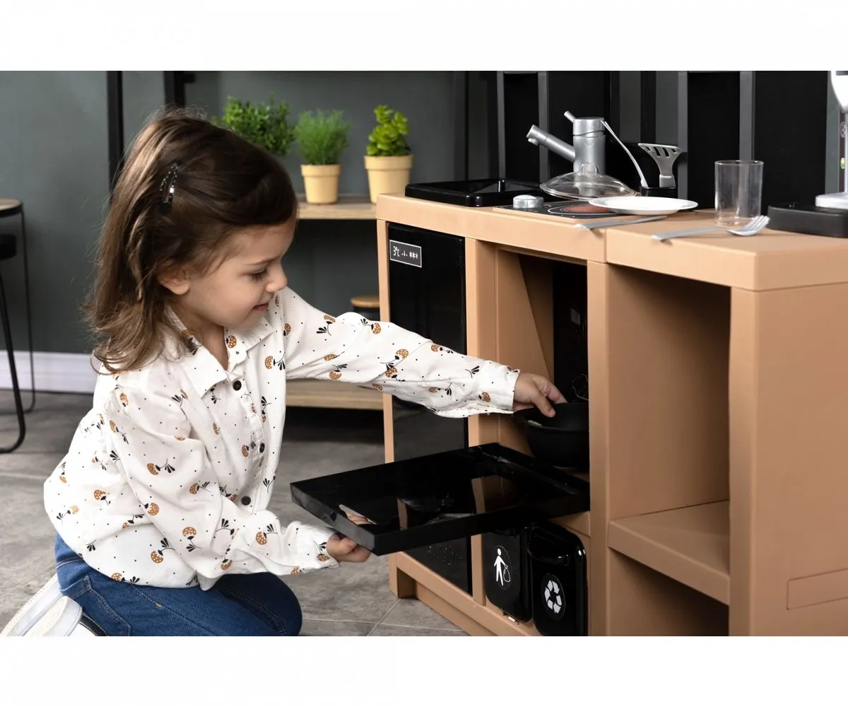 Smoby - Loft Keuken Bruin - Speelkeuken