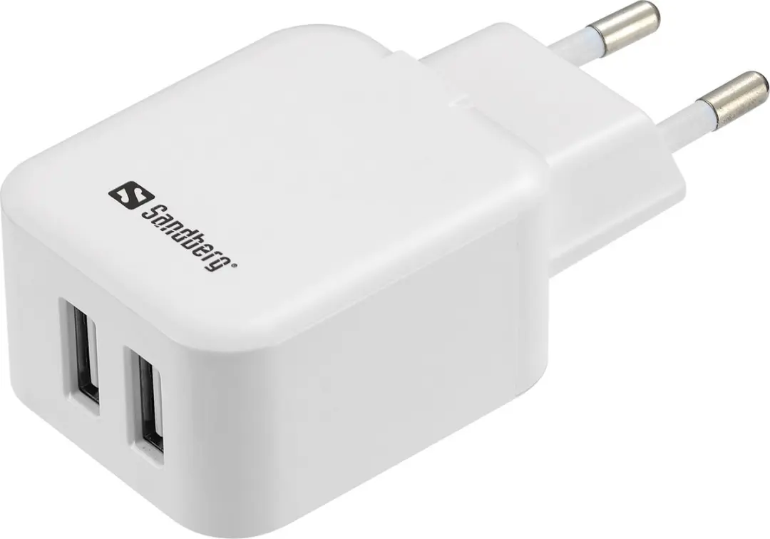 Sandberg AC Oplader 12W Dual USB