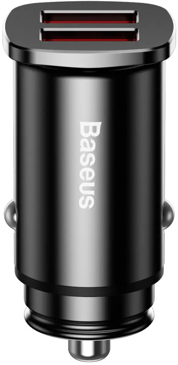Baseus CCALL-DS01 Auto Oplader - 2x USB 30W - Zwart - afbeelding 6 van 6