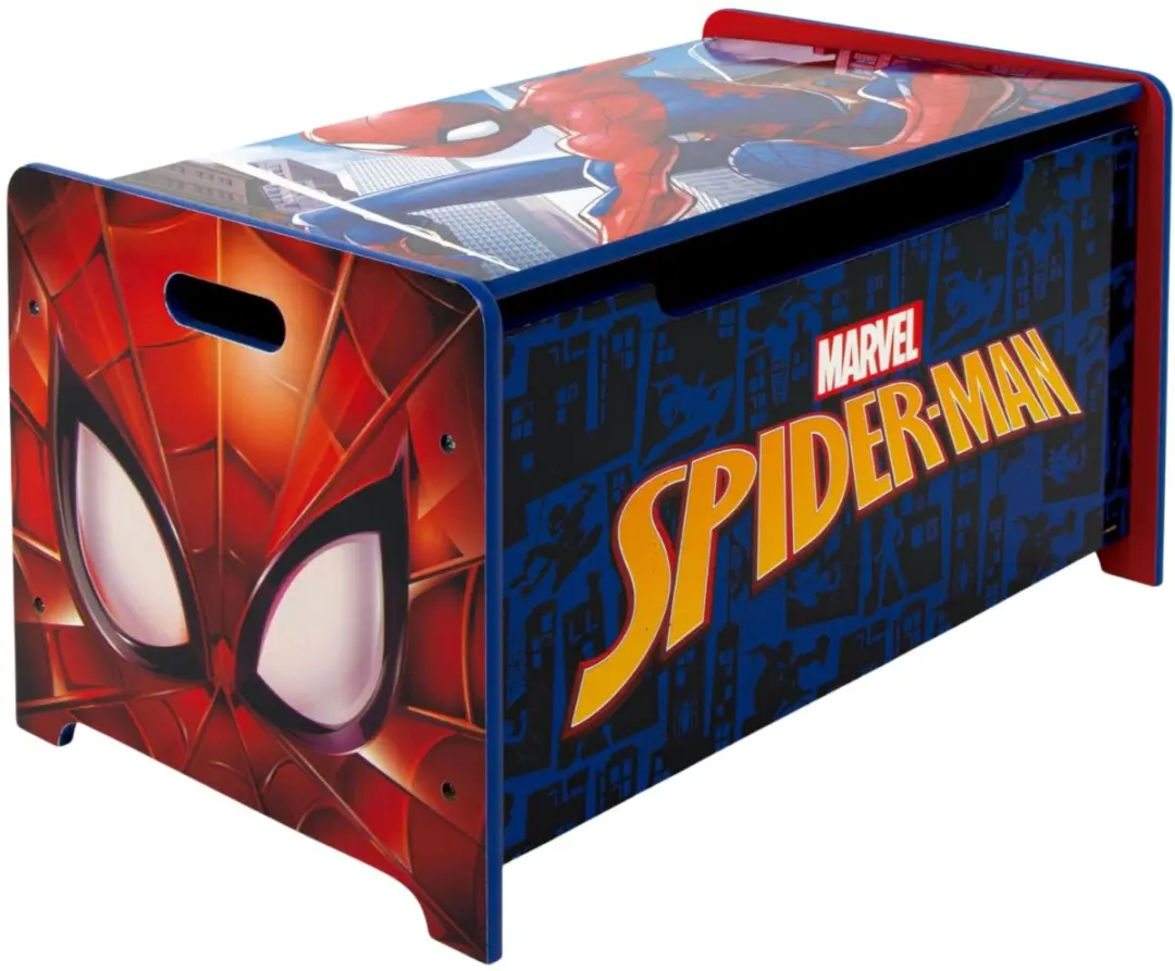 Spider-Man Slaapkamerset Meerkleurig - Speelgoedkist Fleecedeken Hoodie Kussen Stoel