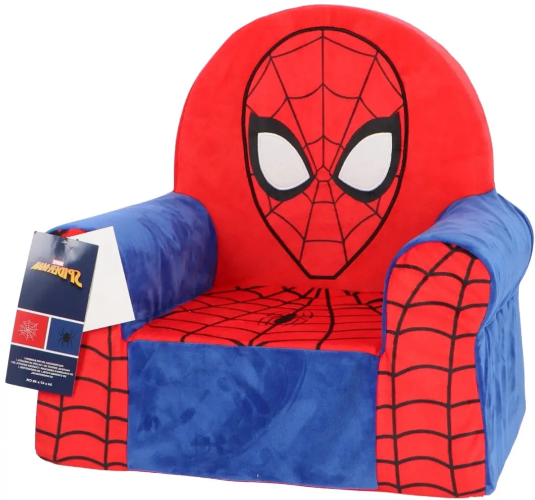 Spider-Man Slaapkamerset Meerkleurig - Speelgoedkist Fleecedeken Hoodie Kussen Stoel - afbeelding 6 van 6