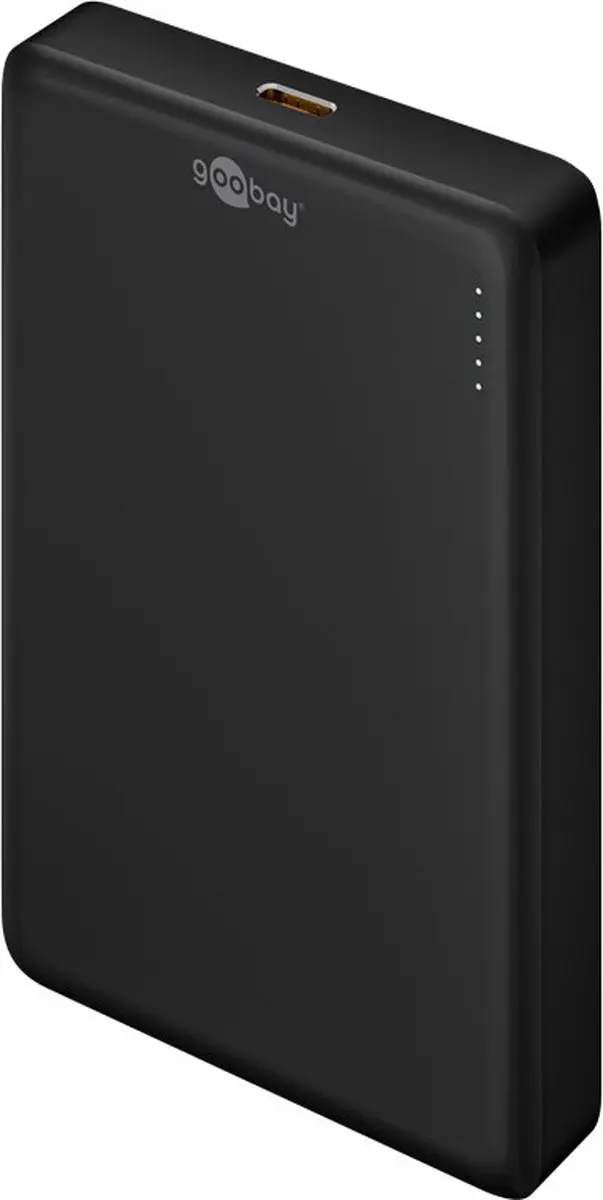 Goobay 70183 Magnetische Powerbank 10.000mAh - 15W - Zwart