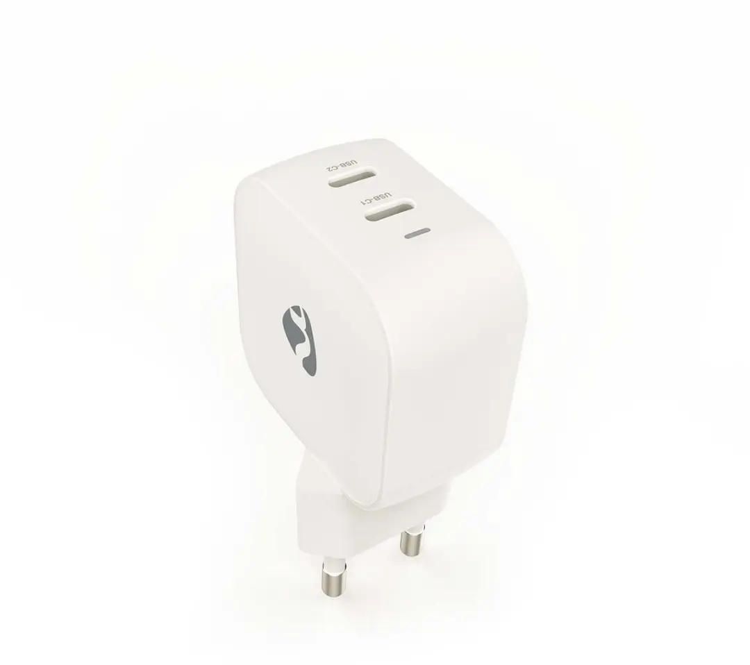 Nedis WGCHA35WWT Oplader 35W - 2x USB-C - Wit