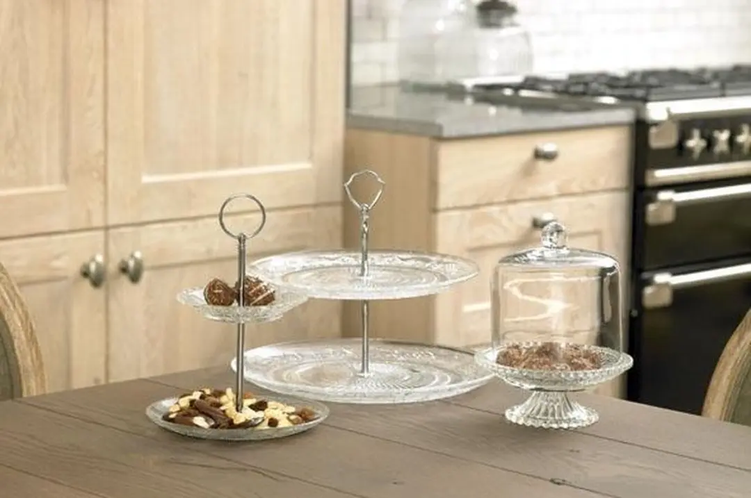 Cosy&Trendy Retro Etagère Glas - 3 Niveaus Ø18-25-29cm
