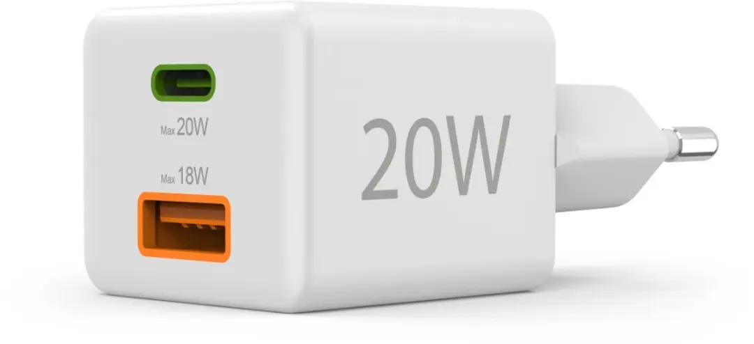 Hama 20W Snellader USB-C PD & QC - 2x USB - Wit