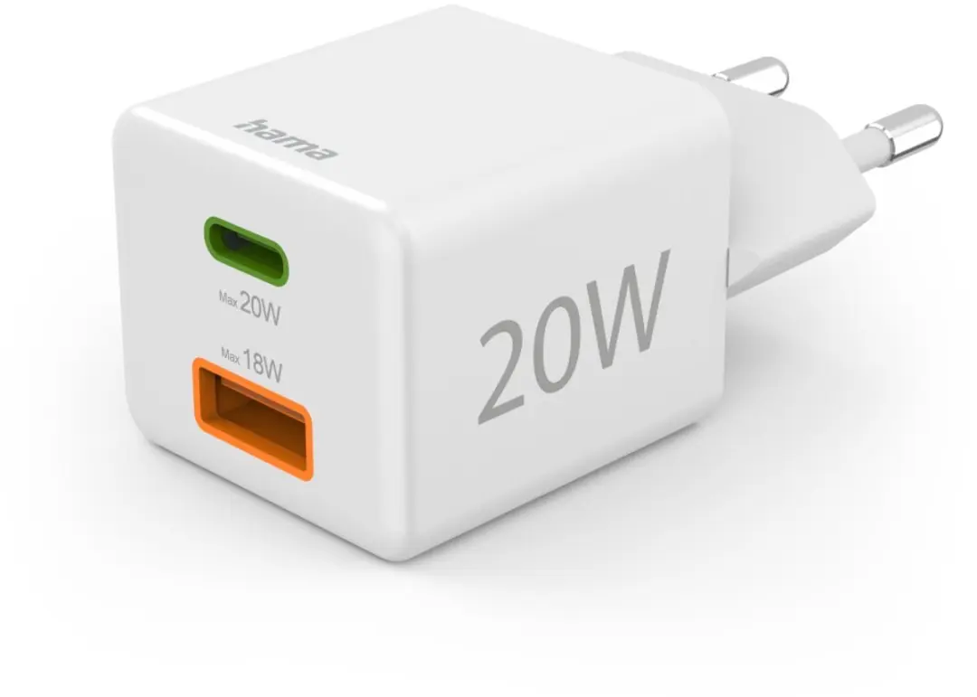 Hama 20W Snellader USB-C PD & QC