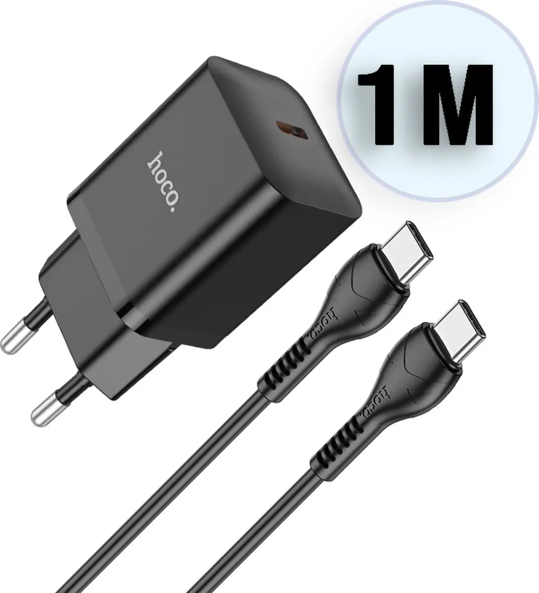 Hoco N27 20W Snellader - USB-C - Zwart