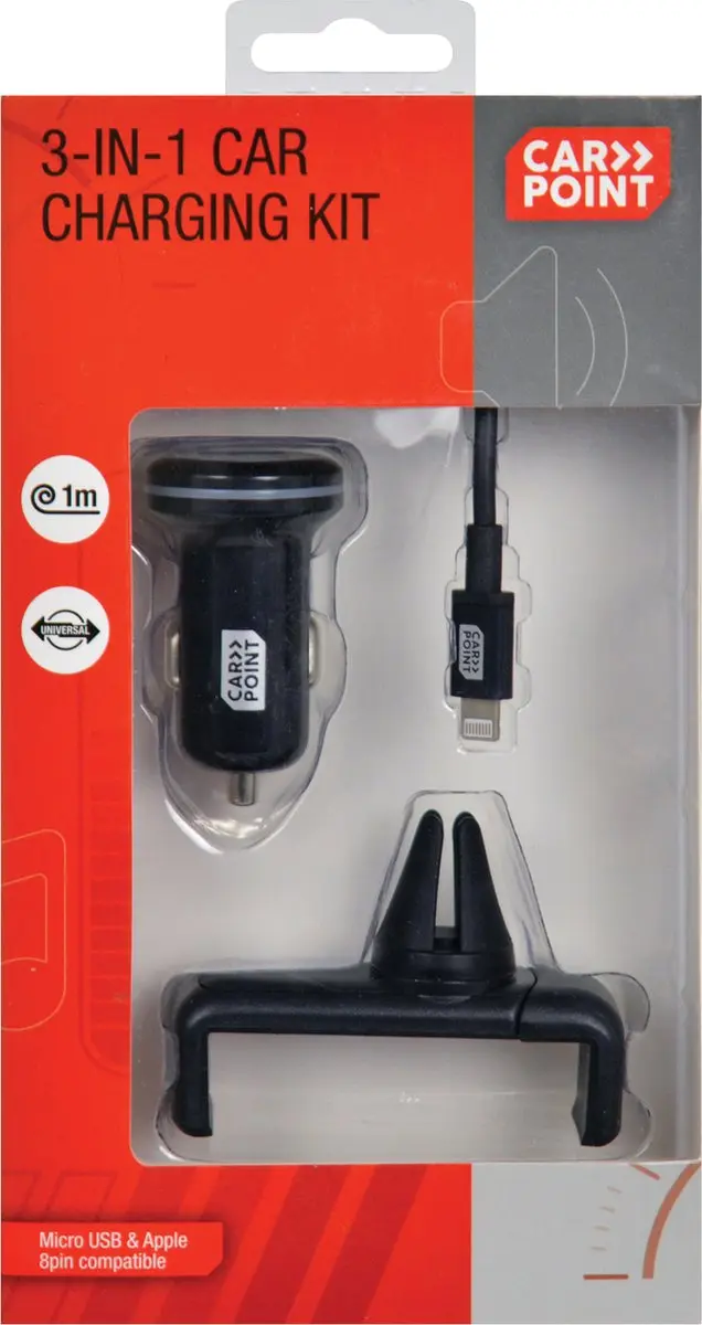Carpoint Laderset 3-in-1 USB 0517033