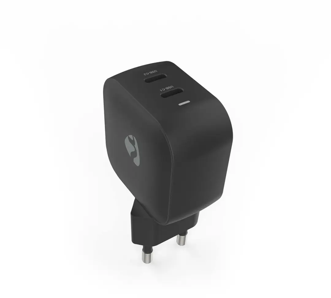 Nedis WGCHA35WBK Oplader 35W - 2x USB-C - Zwart