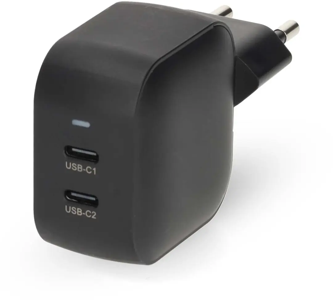Nedis WGCHA35WBK Oplader 35W - 2x USB-C - Zwart